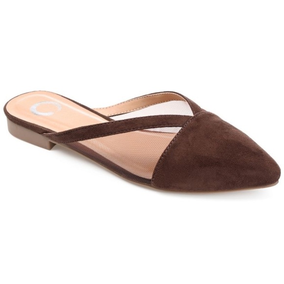 Journee Collection Shoes - Journee Collection Womens Reeo Slip On Pointed Toe Mules Flats *